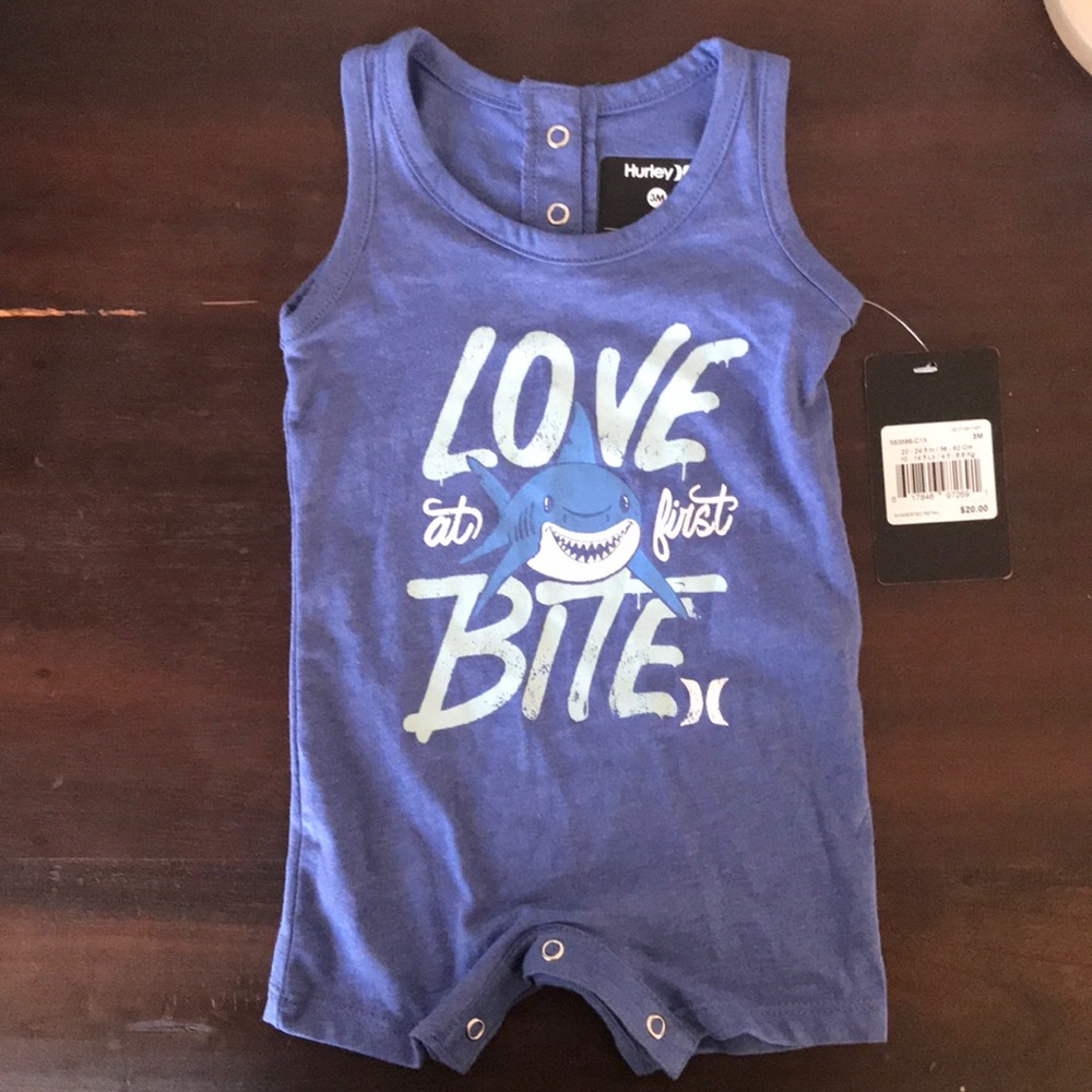Hurley Boys Romper | 3 months